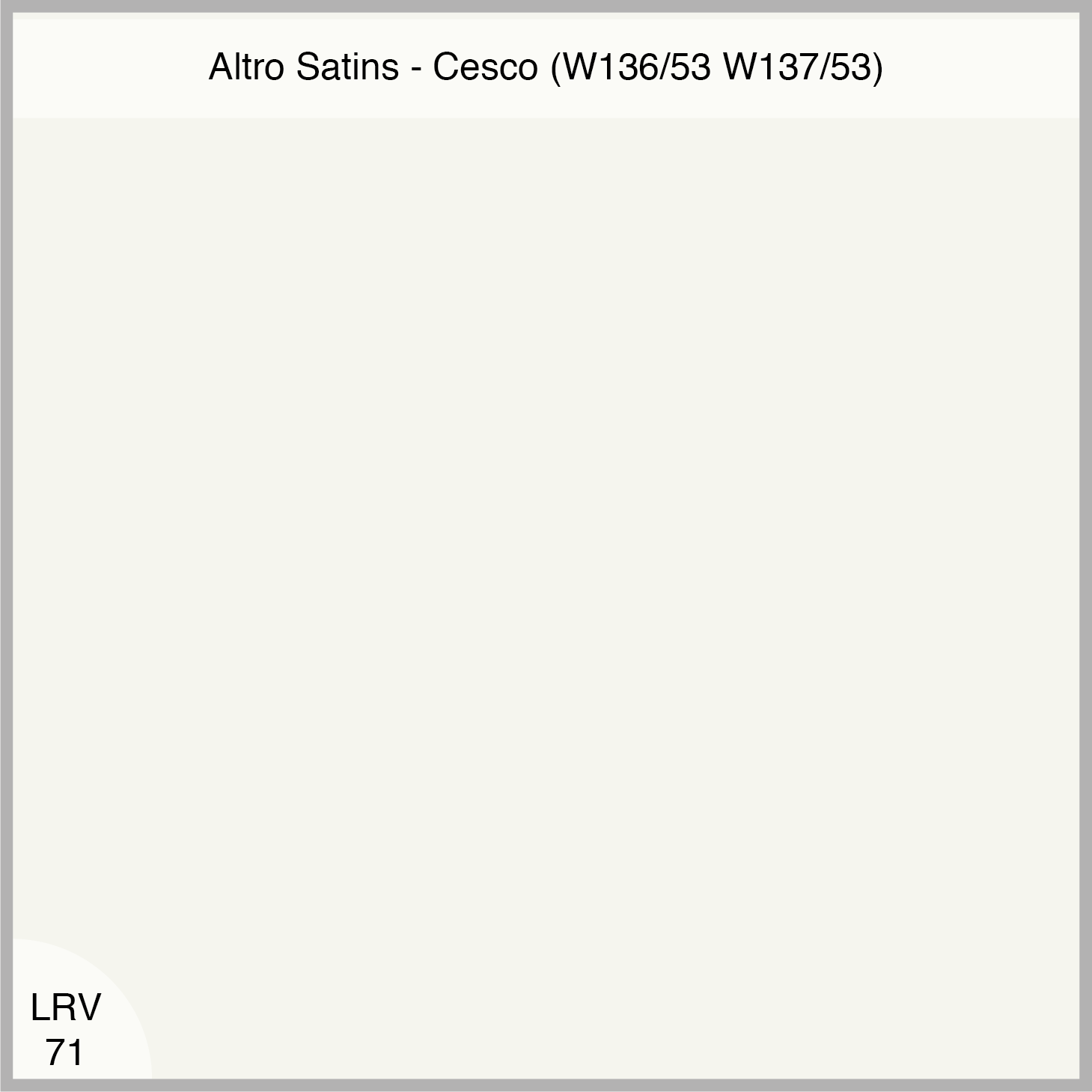 Altro Wall Cladding Satins Cesco (W136/53) or (W137/53)
