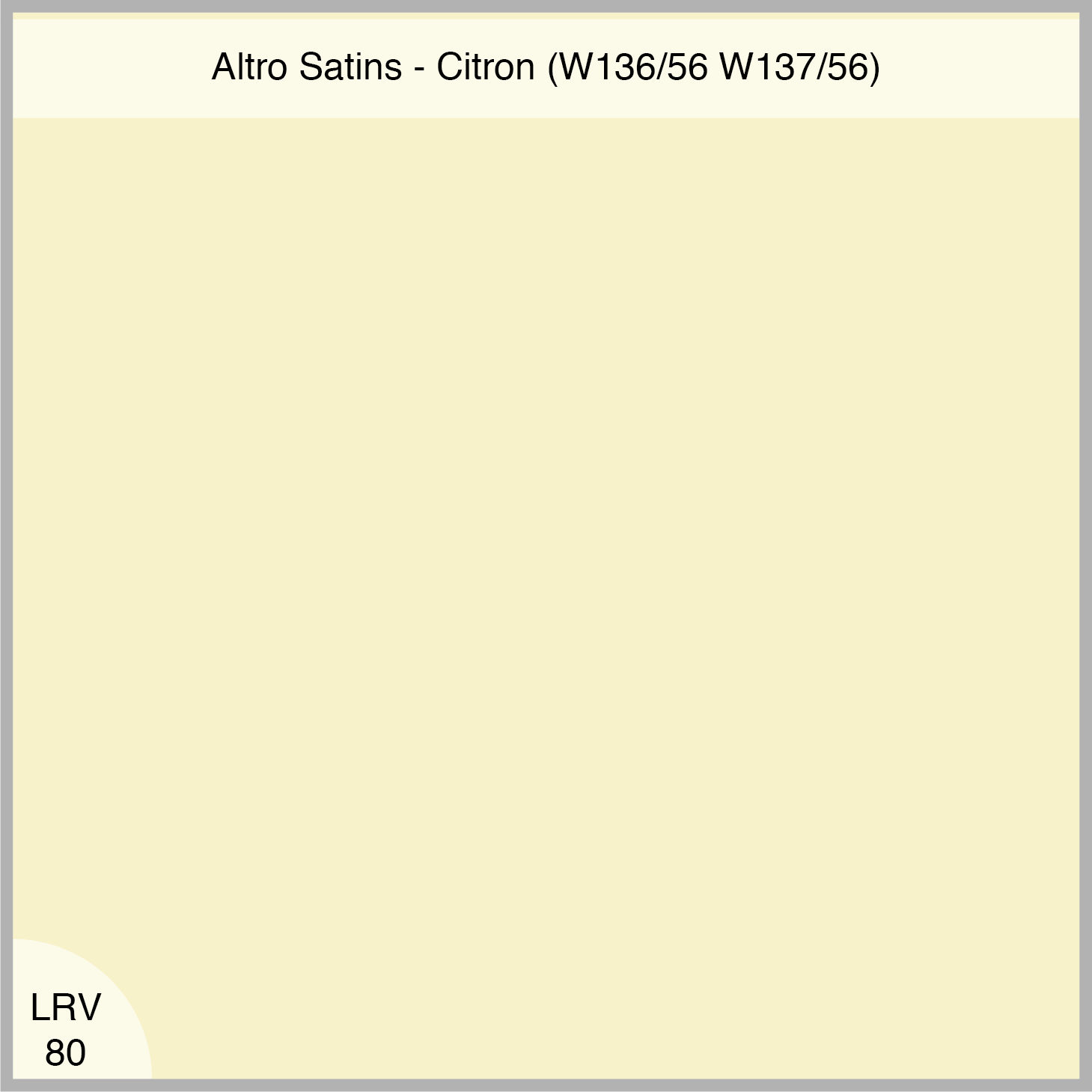 Altro Wall Cladding Satins Citron (W136/56) or (W137/56)